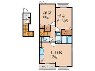 ポラリス上吉田の物件間取画像